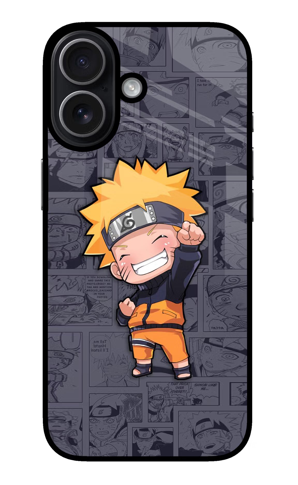 Chota Naruto iPhone 17 Glass Case Back Cover by Casekaro