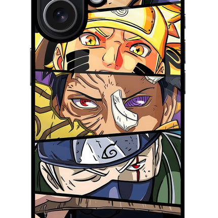 Naruto Character iPhone 17 Glass Case
