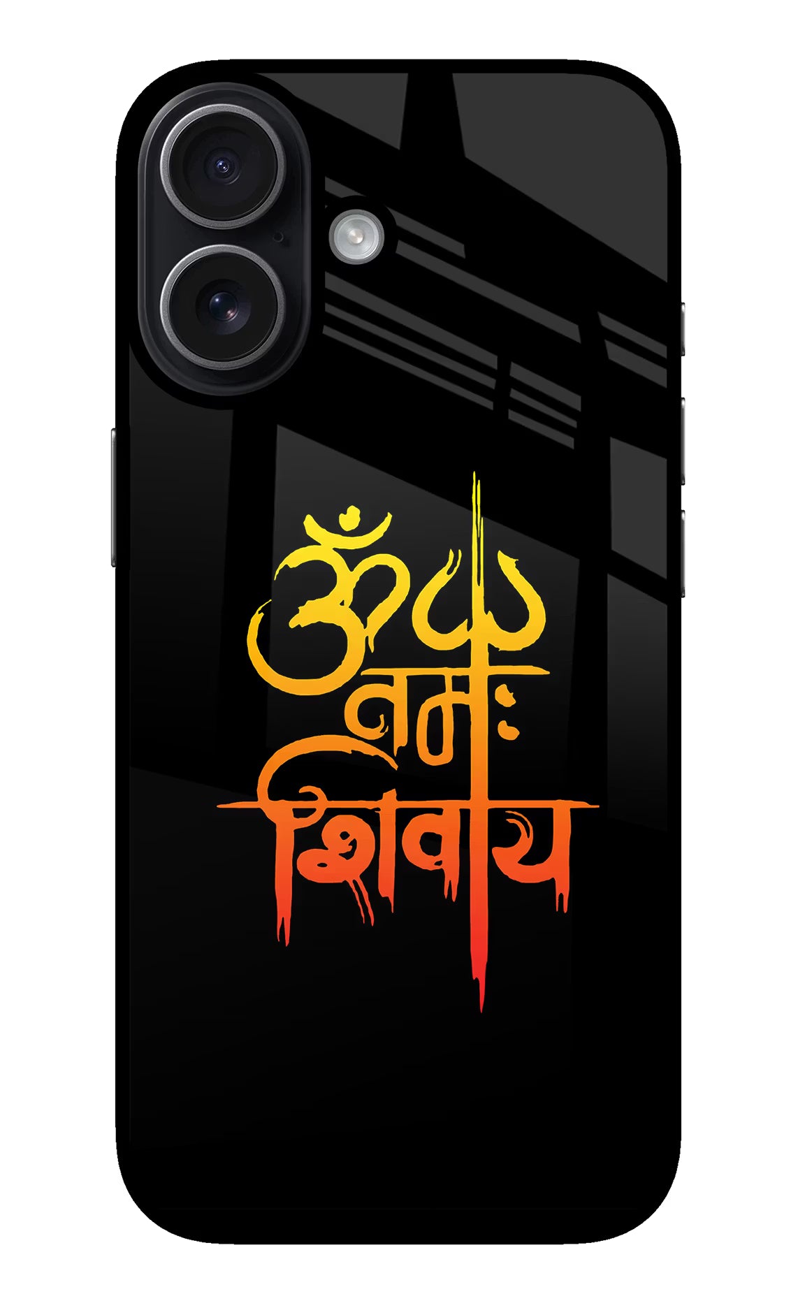 Om Namah Shivay iPhone 17 Glass Case Back Cover by Casekaro