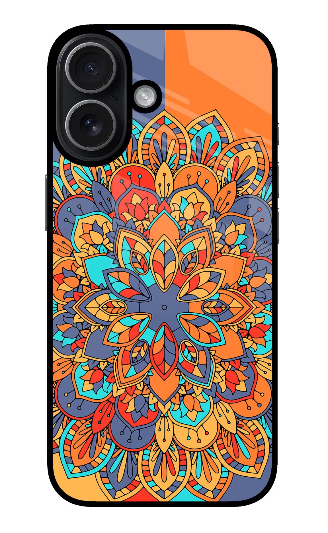 Color Mandala iPhone 17 Glass Case