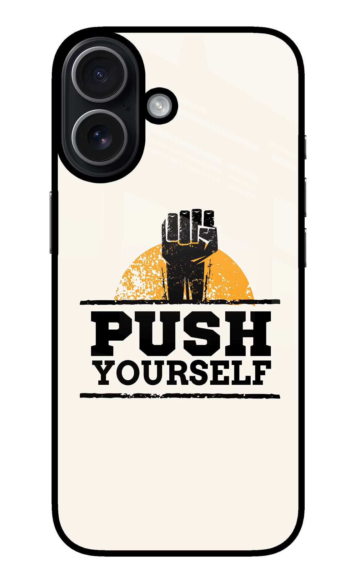 Push Yourself iPhone 17 Glass Case