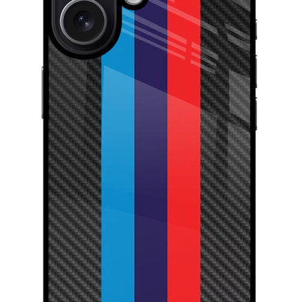 BMW Stripes Pattern iPhone 17 Glass Case