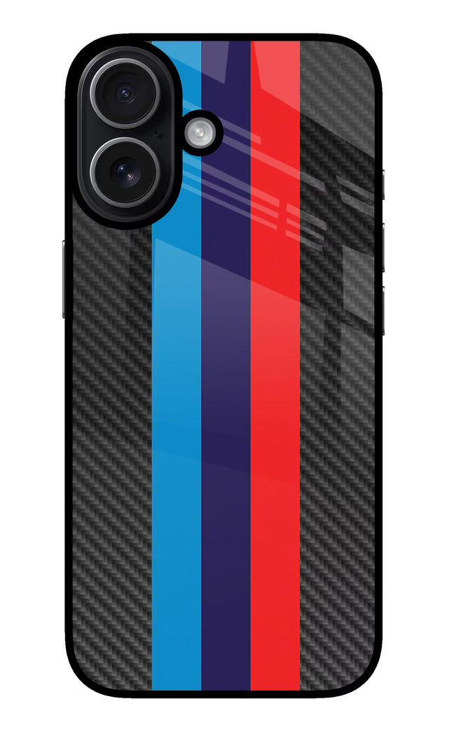 BMW Stripes Pattern iPhone 17 Glass Case