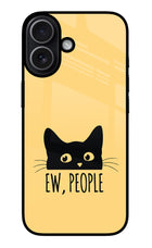 Ew People Catitude iPhone 17 Glass Case