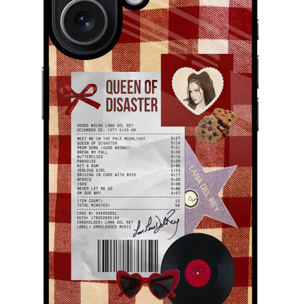 Queen of Disaster iPhone 17 Glass Case
