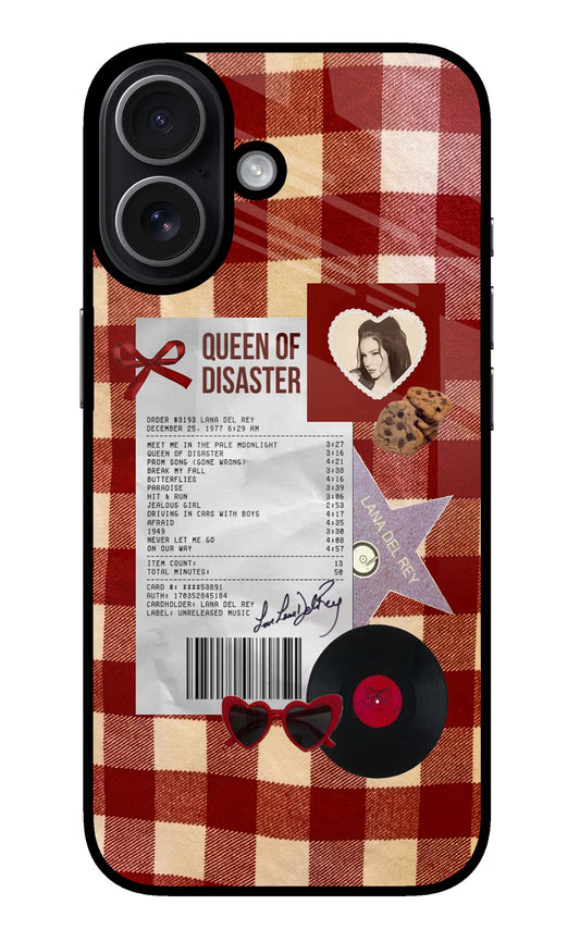Queen of Disaster iPhone 17 Glass Case