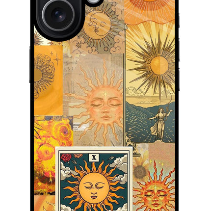 Sun iPhone 17 Glass Case Back Cover by Casekaro