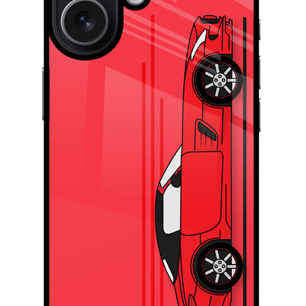 Red Velocity iPhone 17 Glass Case