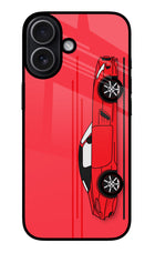 Red Velocity iPhone 17 Glass Case