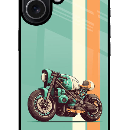Striped Moto Drift iPhone 17 Glass Case