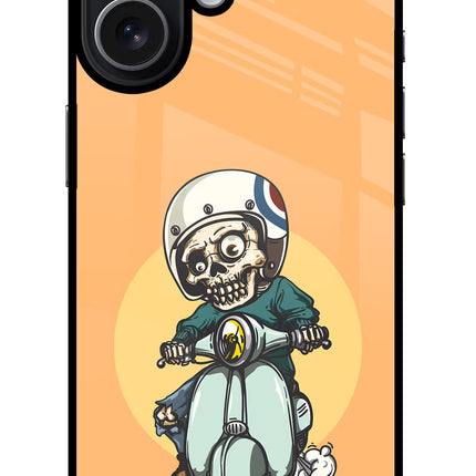Undead Biker iPhone 17 Glass Case