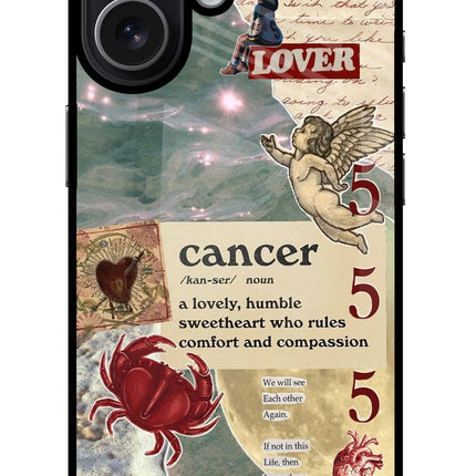 Cancer Zodiac iPhone 17 Glass Case