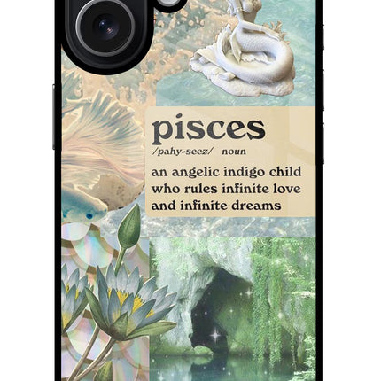 Pisces Zodiac iPhone 17 Glass Case