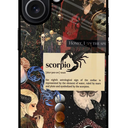 Scorpio Zodiac iPhone 17 Glass Case