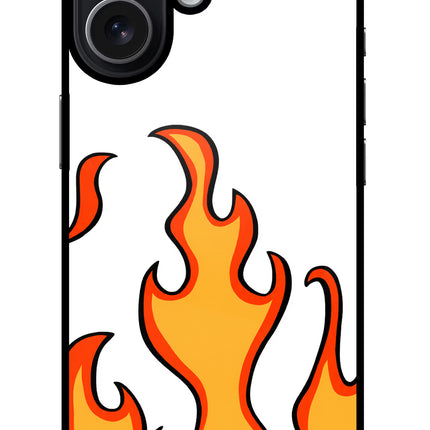Fired Up – White iPhone 17 Glass Case