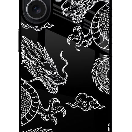 Twin Dragons iPhone 17 Glass Case