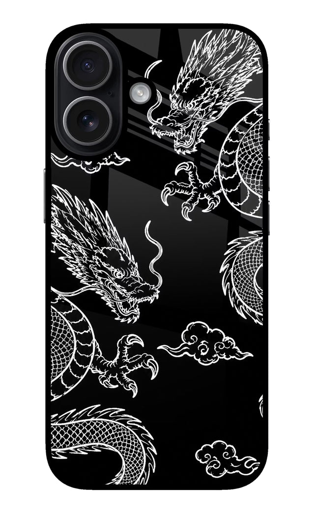 Twin Dragons iPhone 17 Glass Case