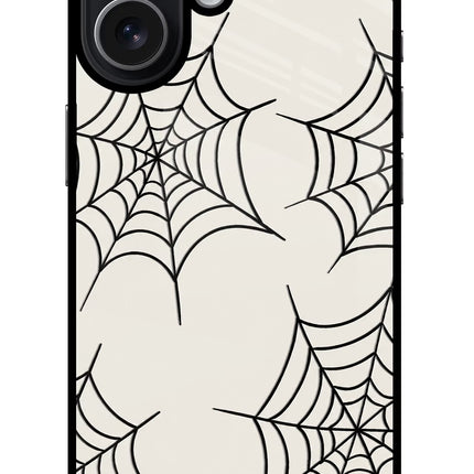 Spider Web iPhone 17 Glass Case
