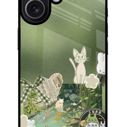 Aesthetic anime iPhone 17 Glass Case