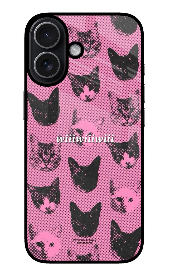 Pink Cats iPhone 17 Glass Case