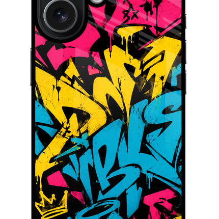 Graffiti Vibe iPhone 17 Glass Case