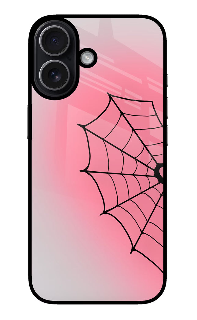 Pink Web iPhone 17 Glass Case