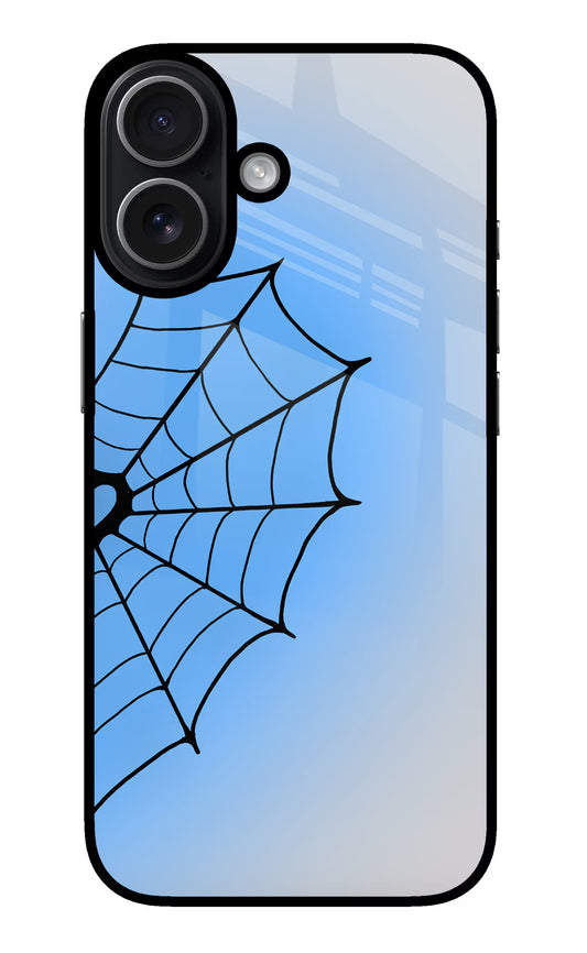 Blue Web iPhone 17 Glass Case