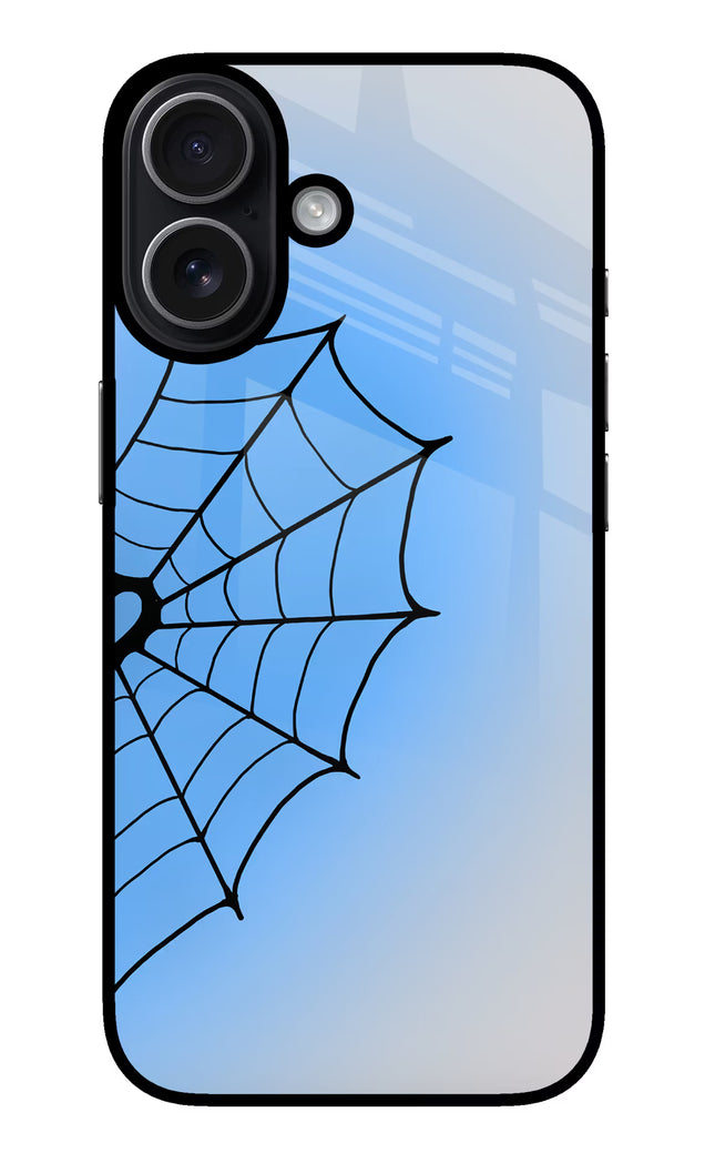 Blue Web iPhone 17 Glass Case