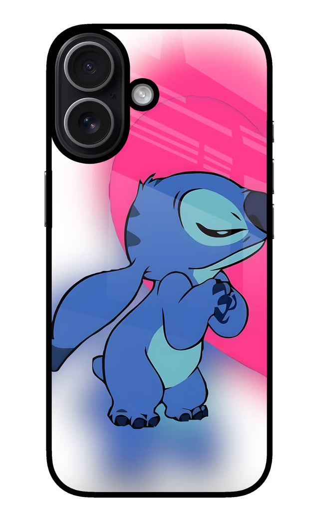 Stitch Hug iPhone 17 Glass Case