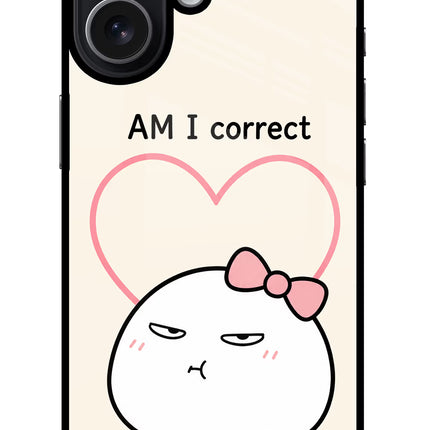 Always Right iPhone 17 Glass Case Back Cover by Casekaro