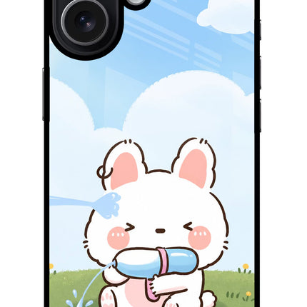 Bunny Treat iPhone 17 Glass Case