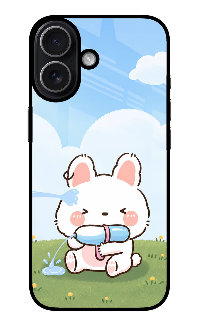 Bunny Treat iPhone 17 Glass Case