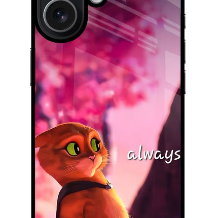 Always Cat iPhone 17 Glass Case