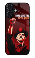 Bhagat Singh Revolution iPhone 17 Glass Case