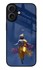 Cosmic Krishna iPhone 17 Glass Case