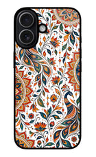 White Mayura iPhone 17 Glass Case