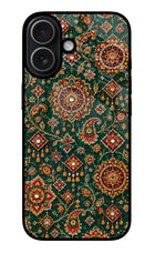 Green Pataka iPhone 17 Glass Case