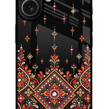 Noir Mehfil iPhone 17 Glass Case