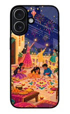 Diwali Night iPhone 17 Glass Case