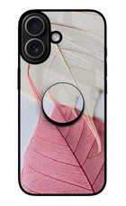 White Pink Leaf iPhone 17 Pop Case by Casekaro