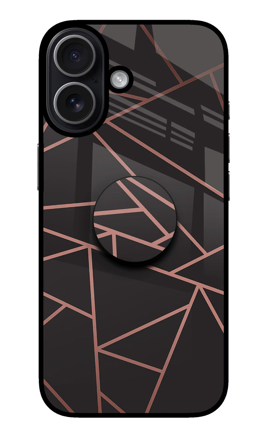 Geometric Pattern iPhone 17 Pop Case, Metal case
