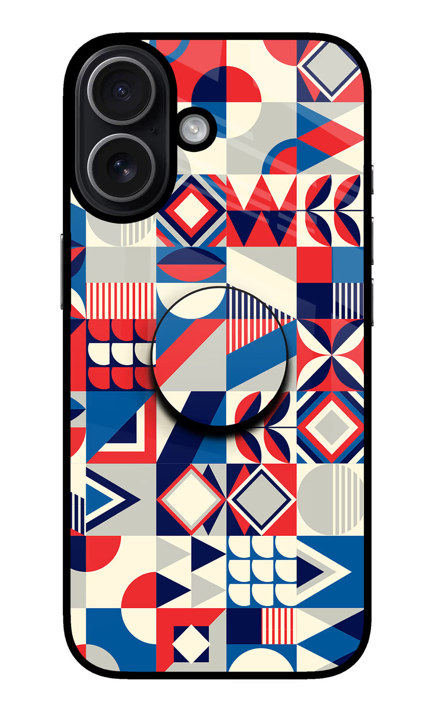 Colorful Pattern iPhone 17 Pop Case, Metal case