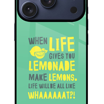 Quote iPhone 17 Pro Glass Case Back Cover by Casekaro