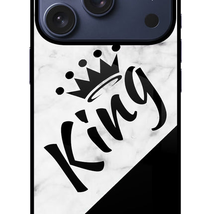 King iPhone 17 Pro Glass Case Back Cover by Casekaro