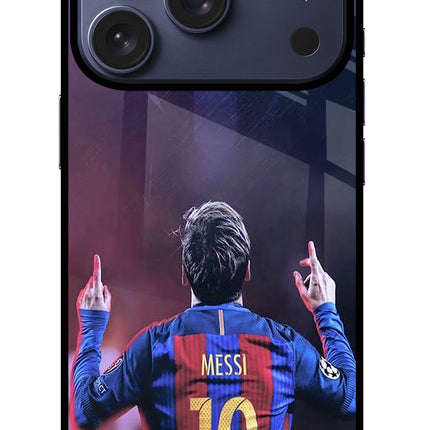 Messi iPhone 17 Pro Glass Case Back Cover by Casekaro