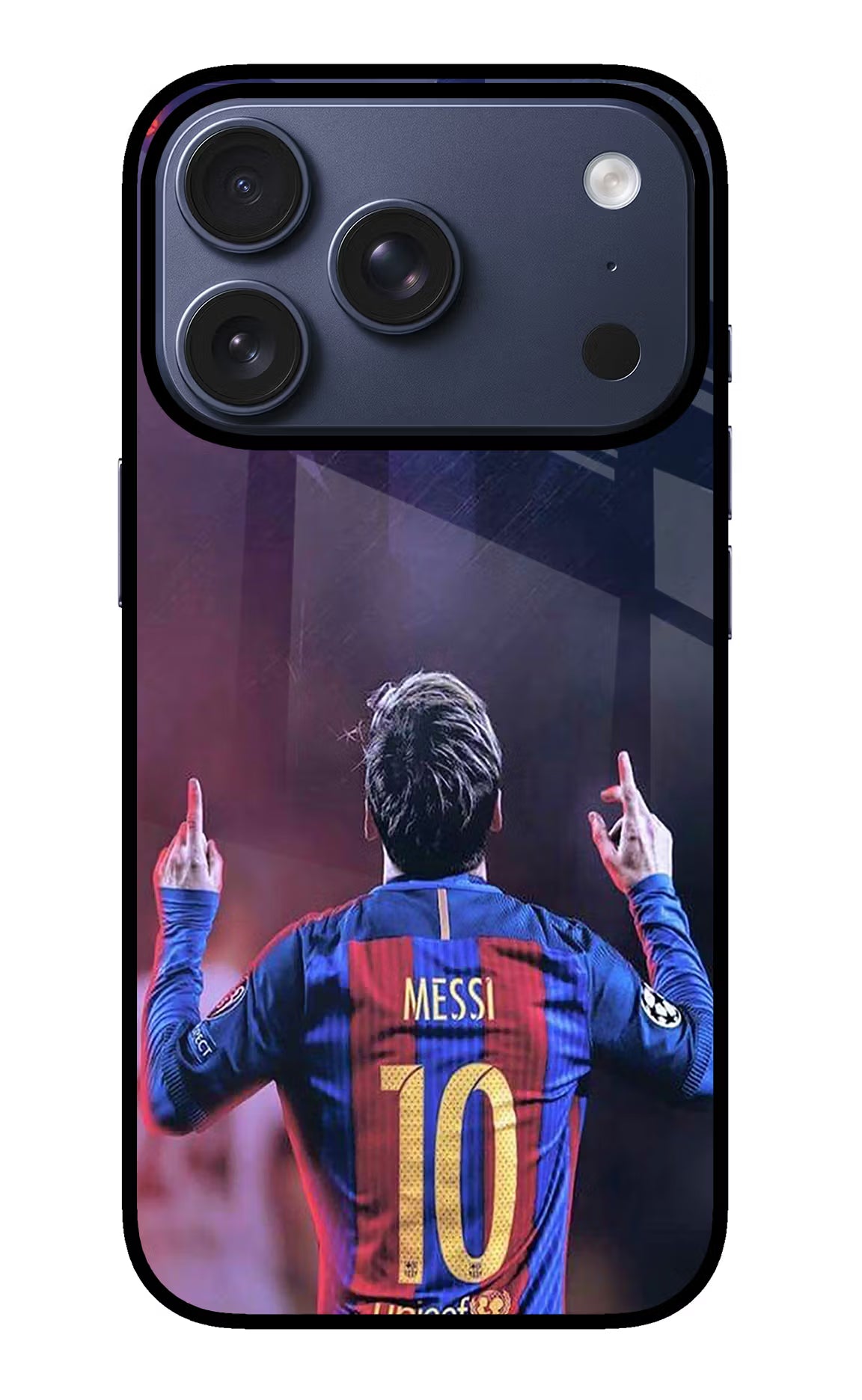 Messi iPhone 17 Pro Glass Case Back Cover by Casekaro