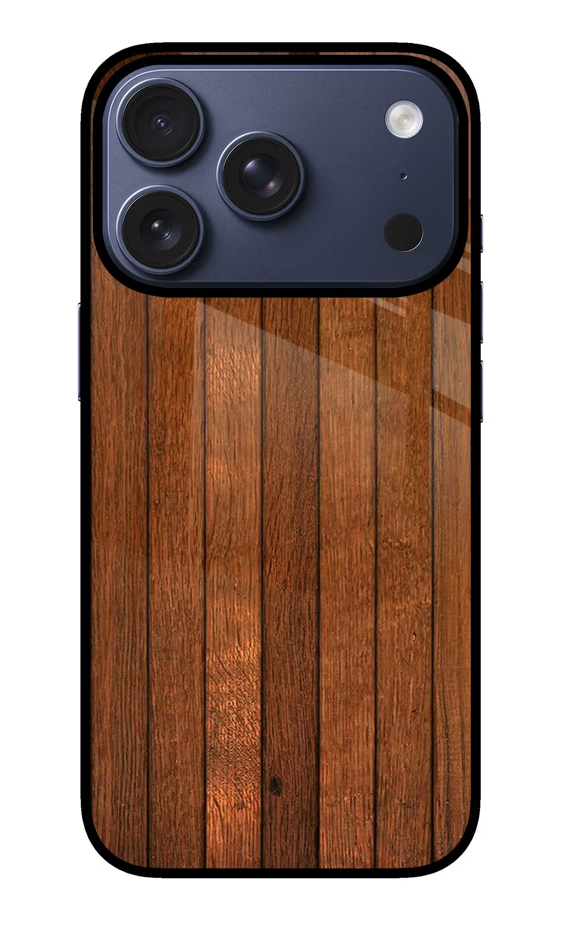 Wooden Artwork Bands iPhone 17 Pro Glass Case
