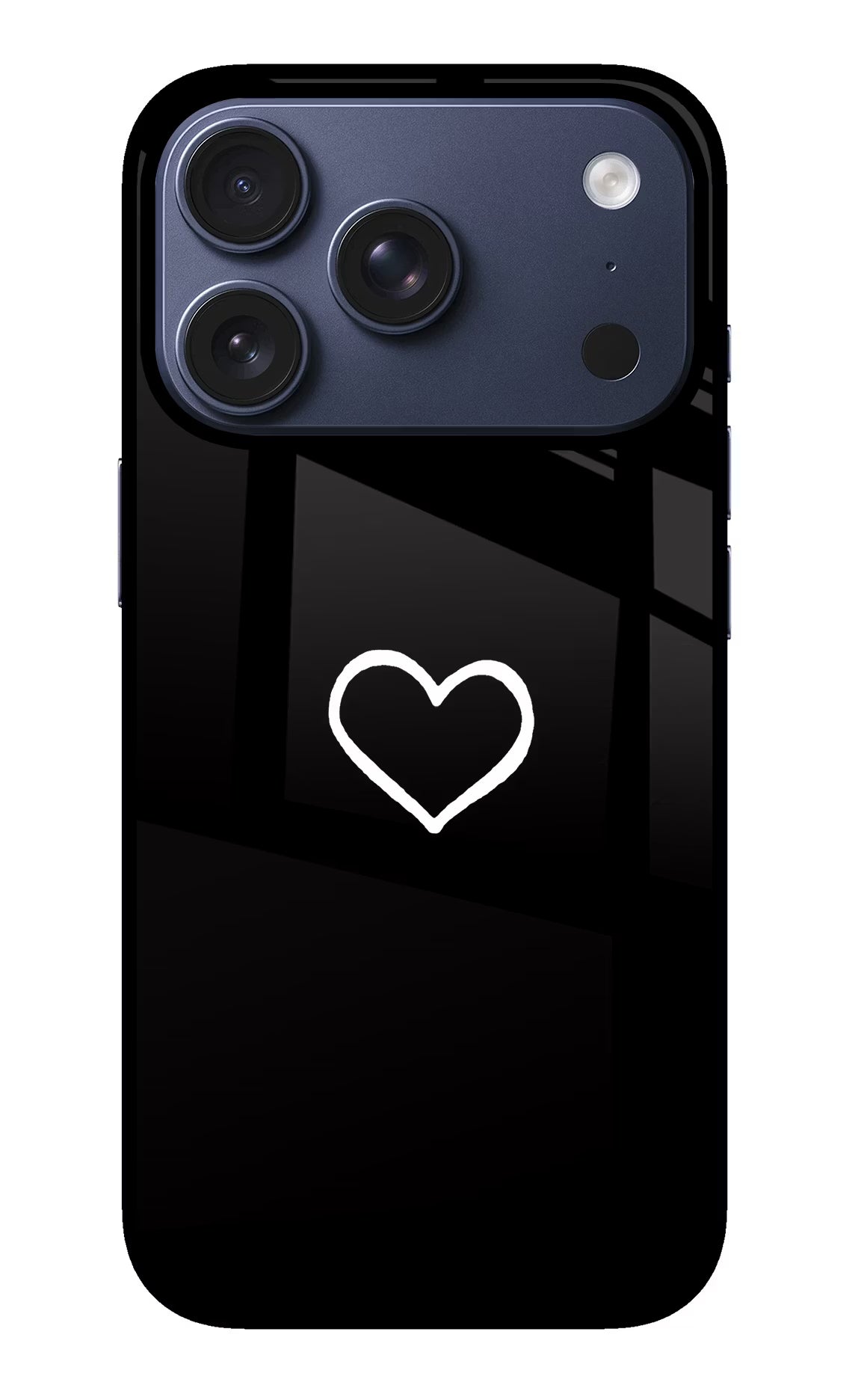 Heart iPhone 17 Pro Glass Case Back Cover by Casekaro