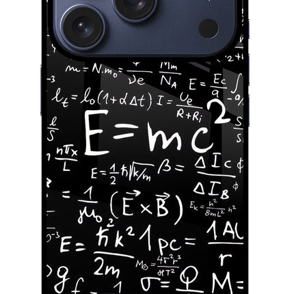 Physics Formula iPhone 17 Pro Glass Case Back Cover by Casekaro
