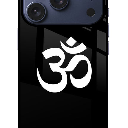 Om iPhone 17 Pro Glass Case Back Cover by Casekaro
